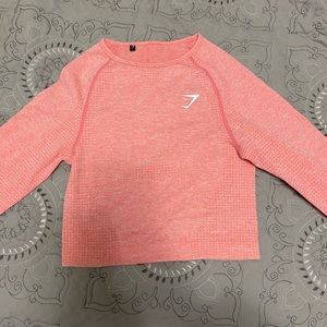 Gymshark Salmon/Coral Crop Top
